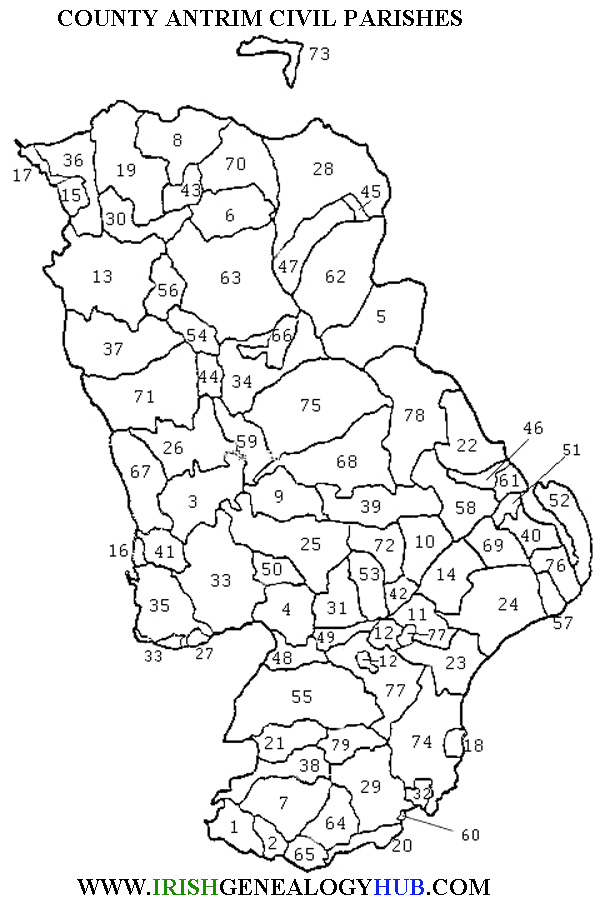 Civil Parishes of County Antrim